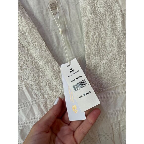 PQ Swim Juniper Eyelet Midi Dress Water Lily White Womens Size XS/S - Picture 11 of 11